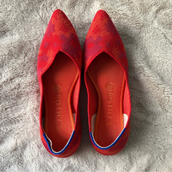 Rothy’s RARE The Point Red Botanicamo Size 7 - Picture 10 of 12